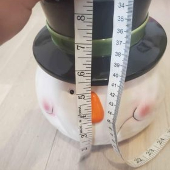 Snowman Head Cookie Jar - Picture 7 of 8